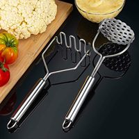2 Stuks Aardappelstamper Roestvrijstalen Pers Keuken Gereedschapsdraadstamper Voor Aardappelen, Avocado 'S, Bonen Of Fruit & Vegetab