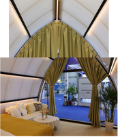 Structure de jardin moderne pour extérieur : Dôme bulle transparent, Serre verte, Dôme bulle d'exposition, Groupe de dômes bulle