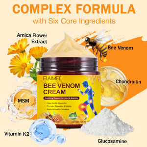 ELAIMEIは関節移動のリラクゼーションなだめるようなサポートを促進します120g筋肉関節炎関節ケア蜂毒鎮痛クリーム - Product Image 4