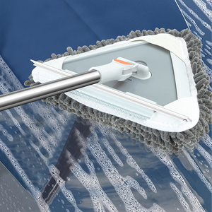 Limpiacristales Triangular Multifuncional con Mango Telescópico <span class=keywords><strong>de</strong></span> Silicona+PP Ecológico para el Hogar, Venta al Por Mayor del Fabricante - Product Image 5