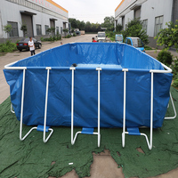 Outdoor großer Stand Leinwand Pool abnehmbarer Pool Kinder wasserpark Kunststoff Schwimmbad