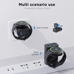 Quick PD ที่ชาร์จ45W พอร์ต3 in 1 USB Type-C ที่ชาร์จโทรศัพท์พร้อมสายสำหรับสมาร์ทวอทช์ Galaxy <span class=keywords><strong>Watch</strong></span> 4 - Product Image 3