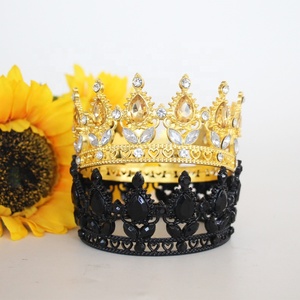 Mini Corona <span class=keywords><strong>de</strong></span> Cristal <span class=keywords><strong>para</strong></span> Pastel, Decoración <span class=keywords><strong>de</strong></span> Tiara Pequeña en Dorado, Plateado y Oro Rosa <span class=keywords><strong>para</strong></span> Cumpleaños, Bodas, Baby Shower y Fiestas - Product Image 5