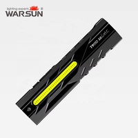 Lampe torche EDC WARSUN New T9 ultra-lumineuse, portable, en alliage d'aluminium, LED, éclairage extérieur avec lumière UV