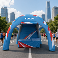 Tente publicitaire gonflable géante pour événements sportifs, certifiée CE, imperméable, résistante au vent, structure pneumatique commerciale