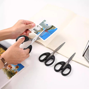Household Scissors Stainless Steel Black Straight Head <b>Small</b> Medium Large For Home Office School Use - Product Image 1