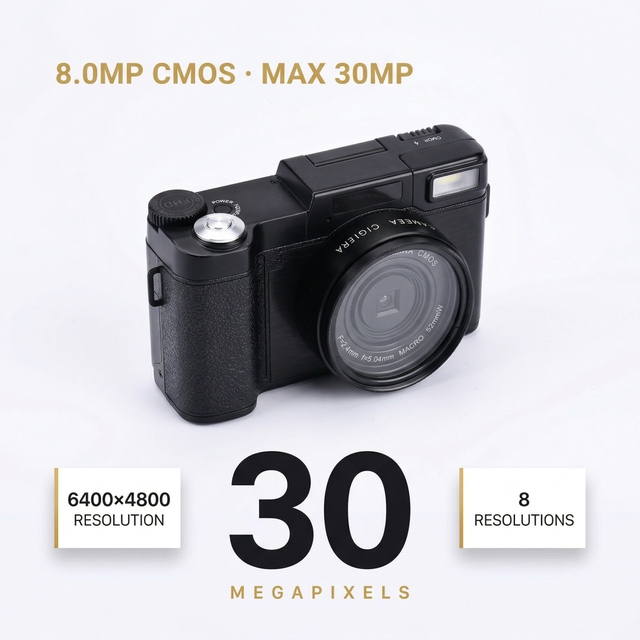 3 Inch Retro Camera Video + Camera Fotografica Photo Camera Professional 2.7K Video Camcorder
