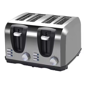 <span class=keywords><strong>Grille</strong></span>-<span class=keywords><strong>pain</strong></span> électrique Antronic 4 tranches <span class=keywords><strong>en</strong></span> acier inoxydable avec fonction pop-up automatique pour usage domestique et hôtelier - Product Image 2