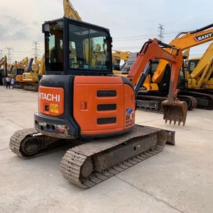 Excavatrice sur chenilles polyvalente Hitachi ZX55USR de 5 tonnes avec moteur Yanmar, flexible et efficace, pour travaux municipaux et de jardinage, importée du Japon - Product Image 3