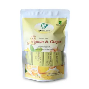 Lemon Ginger Tea with honey Whitening beauty Soluble winstown Slimming Juice tea bags nstant lemon and ginger Warm stomach tea