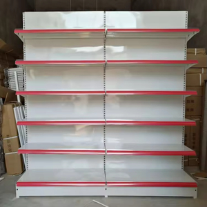 Étagères de supermarché gondoles colorées sur mesure, présentoirs simple ou double face, présentoirs pour pharmacies et magasins de proximité - Product Image 1