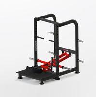 Machine à Squats à la Ceinture à Charge de Plaques, Poignée Réglable, Verrou de Sécurité, Entraîneur du Bas du Corps, Équipement de Musculation Commercial pour Salle de Sport