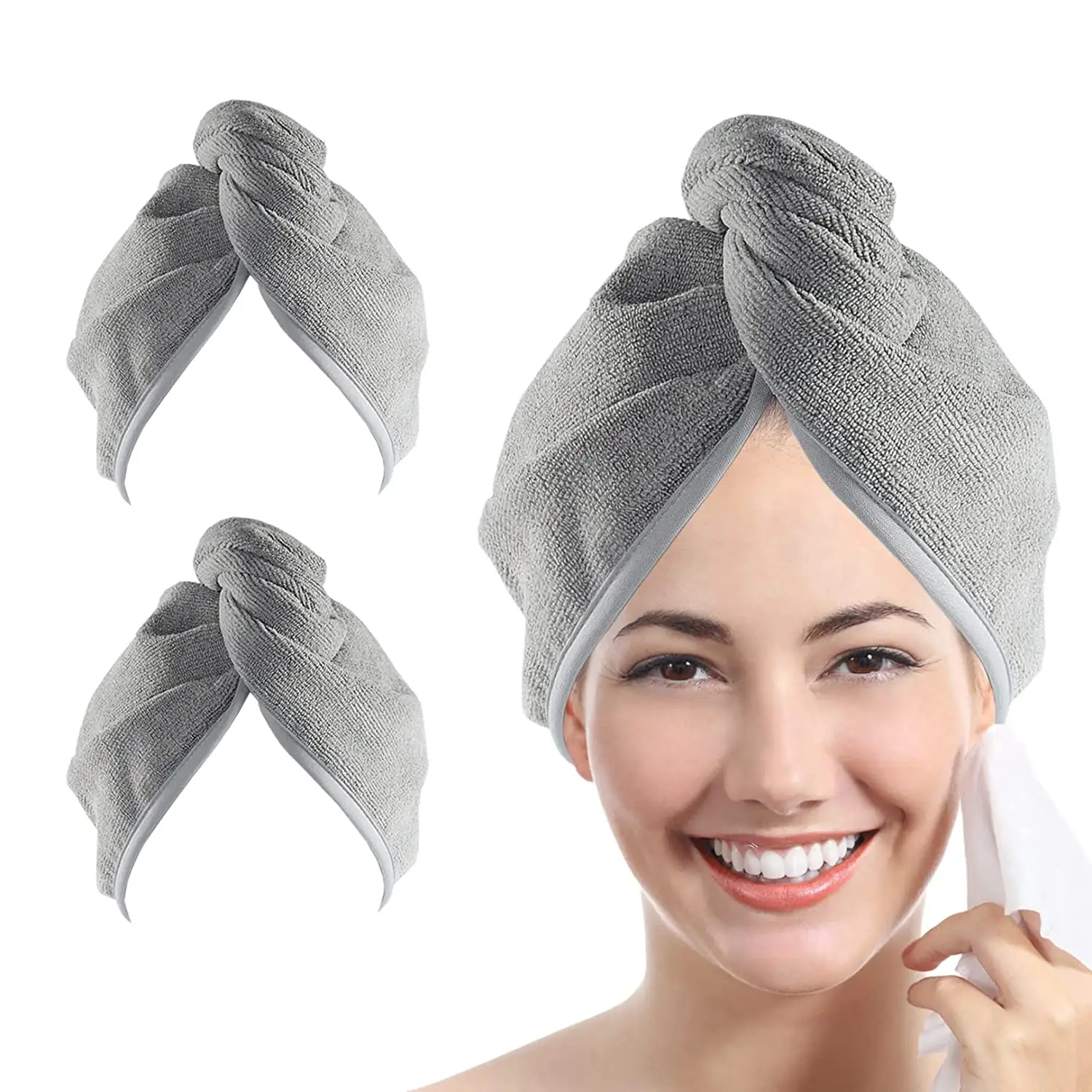 Супер впитывающее быстросохнущее плюшевое полотенце для волос из микрофибры