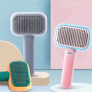 Peine para Mascotas de Acero Inoxidable con Púas Suaves Cuadradas, Resina Epoxi de Goma AB para Perros y Gatos, Productos de Aseo - Product Image 5