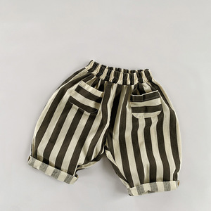 Vente en gros de pantalons pour garçons pantalons 100% coton pantalons décontractés pour enfants pantalons en <span class=keywords><strong>lin</strong></span> pour enfants - Product Image 2