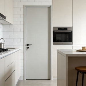 Porta in MDF Insonorizzata 55dB con Foglio in PVC Impermeabile per Bagno, Appartamento, Ufficio, Tipo T, Tripla Guarnizione, <span class=keywords><strong>Dimensioni</strong></span> Personalizzate, Garanzia 2 Anni - Product Image 4