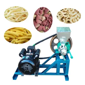 Máquina de fazer milho sopro de salgadinhos inclinados para alimentos extrusora de parafuso duplo de automação