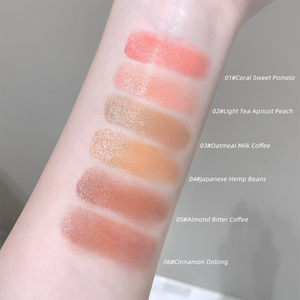 บลัชออนเนื้อฝุ่นวีแกนกันน้ำ สีชัด ติดทนนาน แมตต์และชิมเมอร์ สำหรับผิวขาว OEM รับผลิตแบรนด์ส่วนตัว - Product Image 2