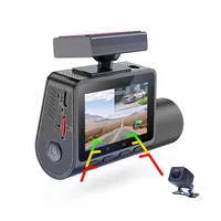 Minicámara de salpicadero DVR oculta, visión nocturna, 1080P, lente Dual, para vehículo, el mejor precio