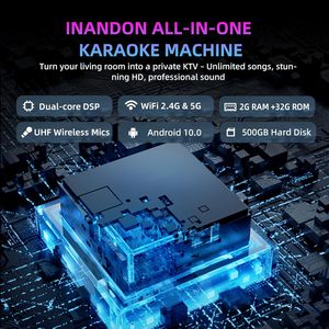 KD9MAX 1TB 4-in-1 Machine With 15.6 Inch Touch Screen Wireless Mics WiFi Support <b>External</b> <b>Speakers</b> ODM OEM KD9MAX 15.6 Inch HD C - Product Image 2