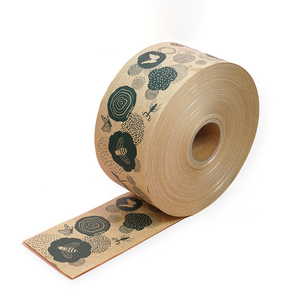 Profession elle selbst klebende benutzer definierte Logo gedruckt gummierte verstärkte Kraft papier Karton Siegel Verpackung Versand Verpackungs band mit <span class=keywords><strong>Lo</strong></span> - Product Image 2