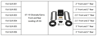 Kit de nivellement de suspension avant et arrière de 2 pouces pour Silverado 2WD 4WD/Sierra 1500 2WD 2007-2022, pièces de suspension, kit de nivellement Silverado