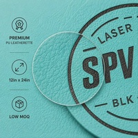 Lembar Kulit Sintetis Laser Warna-Warni untuk Kerajinan DIY, Lembar Kulit Sintetis Kosong untuk Membuat Gantungan Kunci, Dompet, Tatakan Gelas