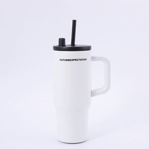 Gobelet de voyage isotherme à double paroi 24oz 720ml avec couvercle et paille antidérapant pour voiture, idéal pour les trajets et la maison - Product Image 5