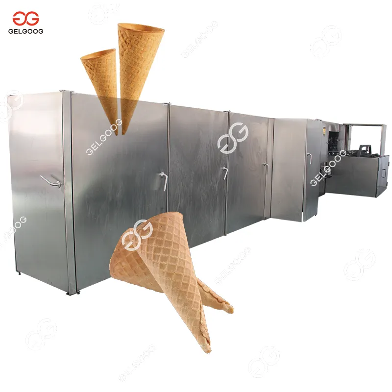 Macchina automatica per cono di zucchero arrotolato con cottura a cono gelato GG-DCL35