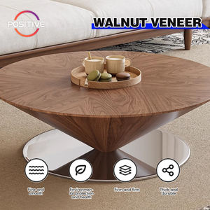 Soucoupe volante moderne <span class=keywords><strong>Table</strong></span> à thé en bois massif lumière luxe petit ménage salon grande combinaison ronde <span class=keywords><strong>Table</strong></span> <span class=keywords><strong>basse</strong></span> ZEM-570 - Product Image 2