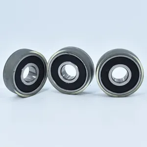 PU68310 3x10x3MM Roller Bearing Polyurethane Bearing Wheel Low Noise Rubber Wheel For Machine