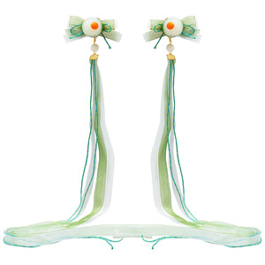 Cute children's Dragon Boat Festival hair <b>clips</b> with ribbons, <b>bows</b>, tassels, traditional Chinese style, and sweet ancient - Product Image 5