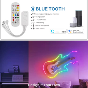 Prix de gros IP65 24V Smart RGB <span class=keywords><strong>Neon</strong></span> Lights Décoration Éclairage avec télécommande vocale Flexible Rainbow <span class=keywords><strong>Neon</strong></span> Lamp - Product Image 3