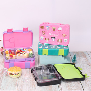 Custom Leakproof Thermal 4 6 Compartment Bpa Free Plastic Tritan School Children Kid Bento Lunch Box