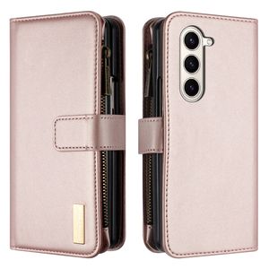 Étui en cuir PU à rabat avec fermeture éclair pour Samsung Galaxy <span class=keywords><strong>Z</strong></span> Fold 5/ <span class=keywords><strong>Z</strong></span> Fold <span class=keywords><strong>4</strong></span>, étui portefeuille pour Galaxy <span class=keywords><strong>Z</strong></span> Fold 3/Fold 6 - Product Image 5