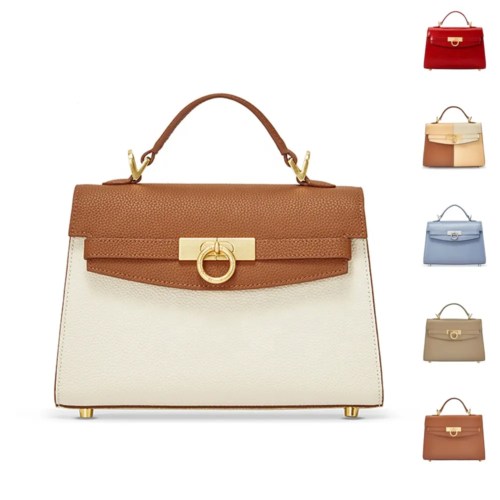 Пользовательская этикетка, новые модные контрастные цветные женские сумочки, оптовая продажа, Сумки из искусственной кожи с клапаном, модный дизайн, женские ручные сумки