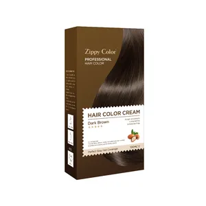 Creme profissional para coloração de cabelos, óleo de argan preto, tintura de cabelo profissional, creme de cor de cabelo de marca própria, 100ml * 2