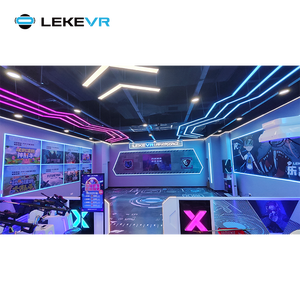 LEKE VR Realidad virtual Free Roam Arena 4-6 jugadores 9D <span class=keywords><strong>Zombie</strong></span> Shooting Walking Experience Gaming VR Arcade Machine - Product Image 5