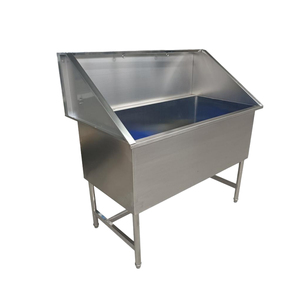 Baignoire <span class=keywords><strong>Spa</strong></span> Multifonctionnelle en Acier Inoxydable pour Animaux de Compagnie VET, Station de Lavage et de Toilettage pour Chiens avec Porte Gauche, Écologique - Product Image 4