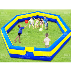 Terrain de Gaga Ball Gonflable d'Extérieur avec Souffleur Puissant et Clôture Portable pour Activités Scolaires et Familiales - Product Image 4