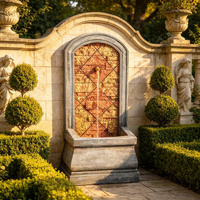 Fontaine murale arquée à bec unique pour jardin de villa européenne, vente en gros, décoration
