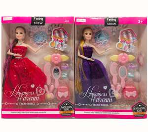 Модная пластиковая кукла из ПВХ для девочек, 11 дюймов, 9 суставов, модная Кукла для девочек, детская игрушка для детей от 2 до <span class=keywords><strong>6</strong></span> лет - Product Image 2