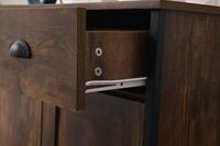 Commode rustique en bois de pin écologique avec cadre métallique robuste, grande capacité, meuble de salon