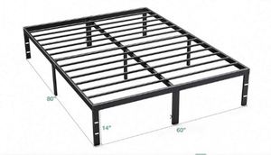 Warehohome Use Iron Durable Heavy-Duty King Size Metal Living Room Bedroom Furniture <b>Platform</b> Hotel Adjustable Framed <b>Bed</b> <b>Frame</b> - Product Image 4