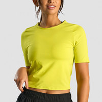 Gemakkelijk te dragen groothandelsprijs dames crop top T-shirts zomermode outfit dames crop top T-shirts voor online verkoop