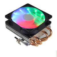 Enfriador de CPU Horizontal Popular con 4/6 Tubos de Calor, Venta al por Mayor de Fábrica, TDP 120W 180W, Ventilador de CPU Ultrafino, Apto para Cajas Pequeñas ITX