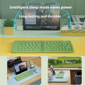 Eweadn B023 67 Key Xách Tay Có Thể Gập Lại Cho <span class=keywords><strong>Bluetooth</strong></span> Bàn Phím Không Dây Sạc USB Giao Diện Cho Văn Phòng Máy Tính Bảng Máy Tính Xách Tay Hoặc Điện Thoại - Product Image 5