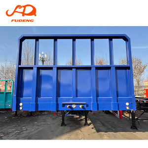 Semirremolque de Plataforma de 3 Ejes Personalizado Fudeng, Deflector Frontal Desmontable, Chasis Reforzado para Transporte de Carga <span class=keywords><strong>LTL</strong></span> Transfronterizo - Product Image 2