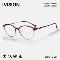 6039 Nuevas gafas de miopía con montura TR90 anti-luz azul en forma de ojo de gato para mujer, a la moda, sencillas, únicas, lisas, con lentes graduadas AC