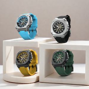 Reloj Automático de Acero Inoxidable con Diseño Único de Fabricante, OEM ODM, Esqueleto, Correa de Goma para Hombre - Product Image 5